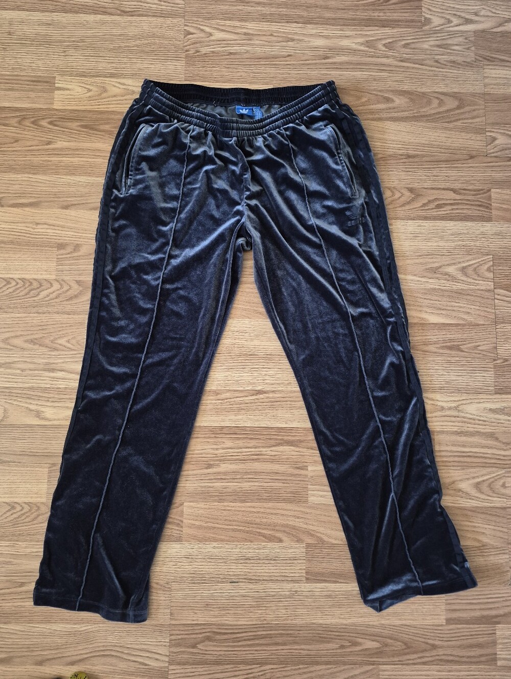 Adidas Women's Blue Velvet Athletic Sweatpants